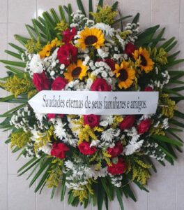 coroa de flores eterna paz serviços funerários